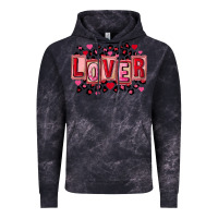 Cloud Black Valentine's Day lover Vintage Hoodie - FaDigitalArtStudio