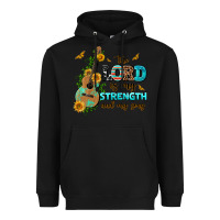 Black the lord is my strength and my song guitar with su Heavyweight Hoodie - AdoDesignShop