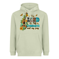Matcha the lord is my strength and my song guitar with su Heavyweight Hoodie - AdoDesignShop