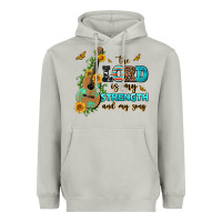Moon Dust the lord is my strength and my song guitar with su Heavyweight Hoodie - AdoDesignShop