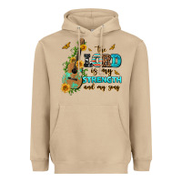 Mushroom the lord is my strength and my song guitar with su Heavyweight Hoodie - AdoDesignShop
