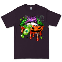 Plum Halloween lips Premium Tee - NancyCooperArtShop