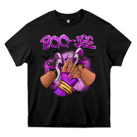 Black Boo-jee Halloween afro sneakers Heavy Core Tee - RanaPortraitStore