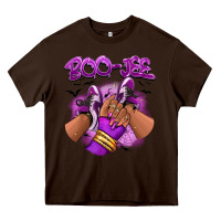 Chocolate Brown Boo-jee Halloween afro sneakers Heavy Core Tee - RanaPortraitStore