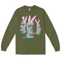 Easter Island Moai Figures  Cute Travelers Funny Gift Long Sleeve Tee | Teevron