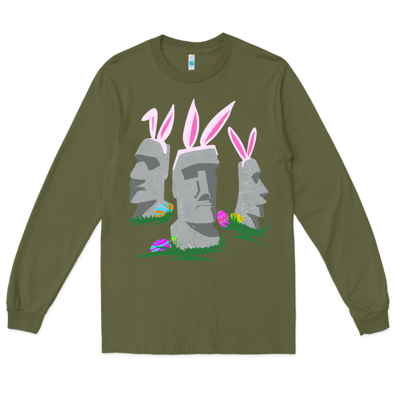 Easter Island Moai Figures  Cute Travelers Funny Gift Long Sleeve Tee by maiPhamDesign | Teevron