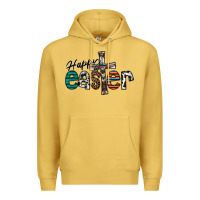 Antique Gold Happy Easter Premium Hoodie - CowhideDigitalArt