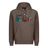 Coffee Happy Easter Premium Hoodie - CowhideDigitalArt