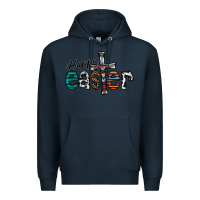Navy Happy Easter Premium Hoodie - CowhideDigitalArt