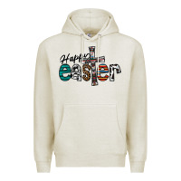 Oatmeal Heather Happy Easter Premium Hoodie - CowhideDigitalArt