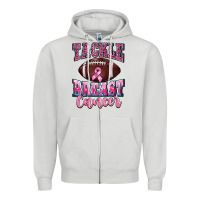 Dove Grey tackle breast cancer Zipper Hoodie - BarkalooDesign