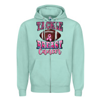 Tackle Breast Cancer Zipper Hoodie | Teevron
