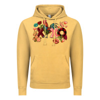 Vintage Mustard Rooster Valentine's Day xoxo Vintage Hoodie - FaDigitalArtStudio