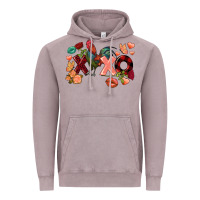 Vintage Zinc Rooster Valentine's Day xoxo Vintage Hoodie - FaDigitalArtStudio