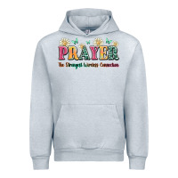 Heather Grey prayer the strongest wireless connection Urban Hoodie - JahusDesignShop