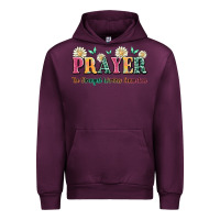 Mauve Wine prayer the strongest wireless connection Urban Hoodie - JahusDesignShop