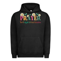 Pigment Black prayer the strongest wireless connection Urban Hoodie - JahusDesignShop