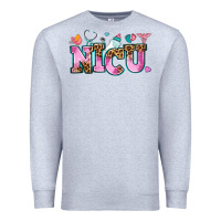 Heather Grey nicu Premium Sweatshirt - AdoDesignShop