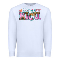 White nicu Premium Sweatshirt - AdoDesignShop