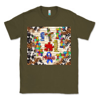 Army Green faith puzzle ribbon Classic Tee - TumblerDesignByShophia