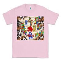 Bubblegum Pink faith puzzle ribbon Classic Tee - TumblerDesignByShophia