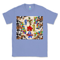 Colony Blue faith puzzle ribbon Classic Tee - TumblerDesignByShophia