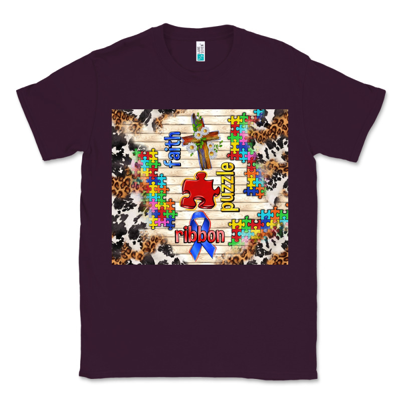 Faith Puzzle Ribbon Classic Tee by TumblerDesignByShophia | Teevron