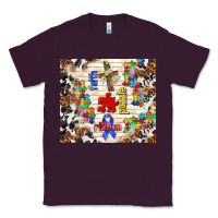 Plum faith puzzle ribbon Classic Tee - TumblerDesignByShophia