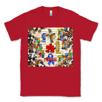 Red faith puzzle ribbon Classic Tee - TumblerDesignByShophia