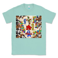 Seafoam faith puzzle ribbon Classic Tee - TumblerDesignByShophia