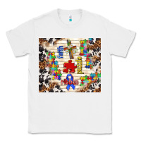 White faith puzzle ribbon Classic Tee - TumblerDesignByShophia