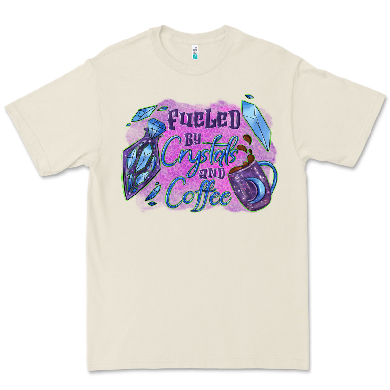 Fueled By Crystals And Coffee Halloween Premium Tee by NancyCooperArtShop | Teevron