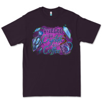 Plum Fueled by crystals and coffee halloween Premium Tee - NancyCooperArtShop