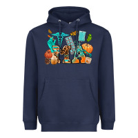 Navy fall and nurse elements medical assistant Heavyweight Hoodie - AdoDesignShop