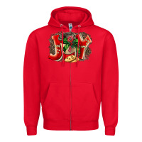 Red christmas joy coffee Zipper Hoodie - BarkalooDesign