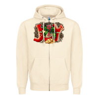 Sandshell christmas joy coffee Zipper Hoodie - BarkalooDesign