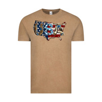 Vintage Coffee usa american flag background Vintage Tee - Jasminsmagicworld