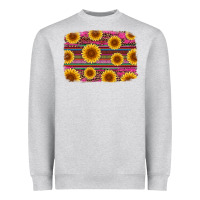 Heather Grey cinco de mayo sunflower background Heavyweight Sweatshirt - Artiststas