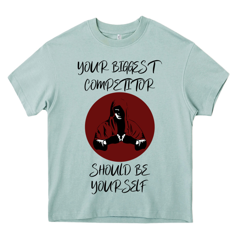 Your Biggest Competitor Heavy Core Tee by Bettercallsaul | Teevron