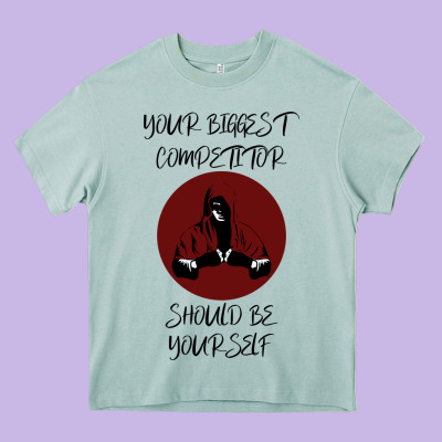 Your Biggest Competitor Heavy Core Tee Designed By Bettercallsaul