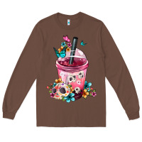 Chestnut Mexican Day Of The Dead Skulls Coffee Cup Long Sleeve Tee - FaDigitalArtStudio