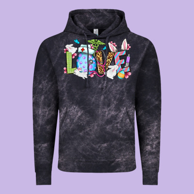 Easter Day Love Nurse Vintage Hoodie Designed By Oliviacreatesart