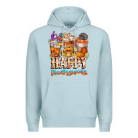 Blue Mist happy thanksgiving Premium Hoodie - CowhideDigitalArt