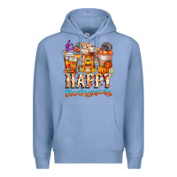 Colony Blue happy thanksgiving Premium Hoodie - CowhideDigitalArt