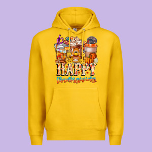 Happy Thanksgiving Premium Hoodie Designed By Cowhidedigitalart