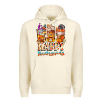 Sandshell happy thanksgiving Premium Hoodie - CowhideDigitalArt