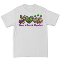 Dove Grey peace love mardi gras king cake Premium Tee - RanaPortraitStore