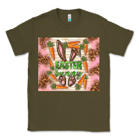 Army Green easter bunny with carrots Classic Tee - TumblerDesignByShophia