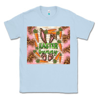 Dusty Blue easter bunny with carrots Classic Tee - TumblerDesignByShophia