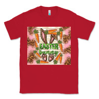 Red easter bunny with carrots Classic Tee - TumblerDesignByShophia